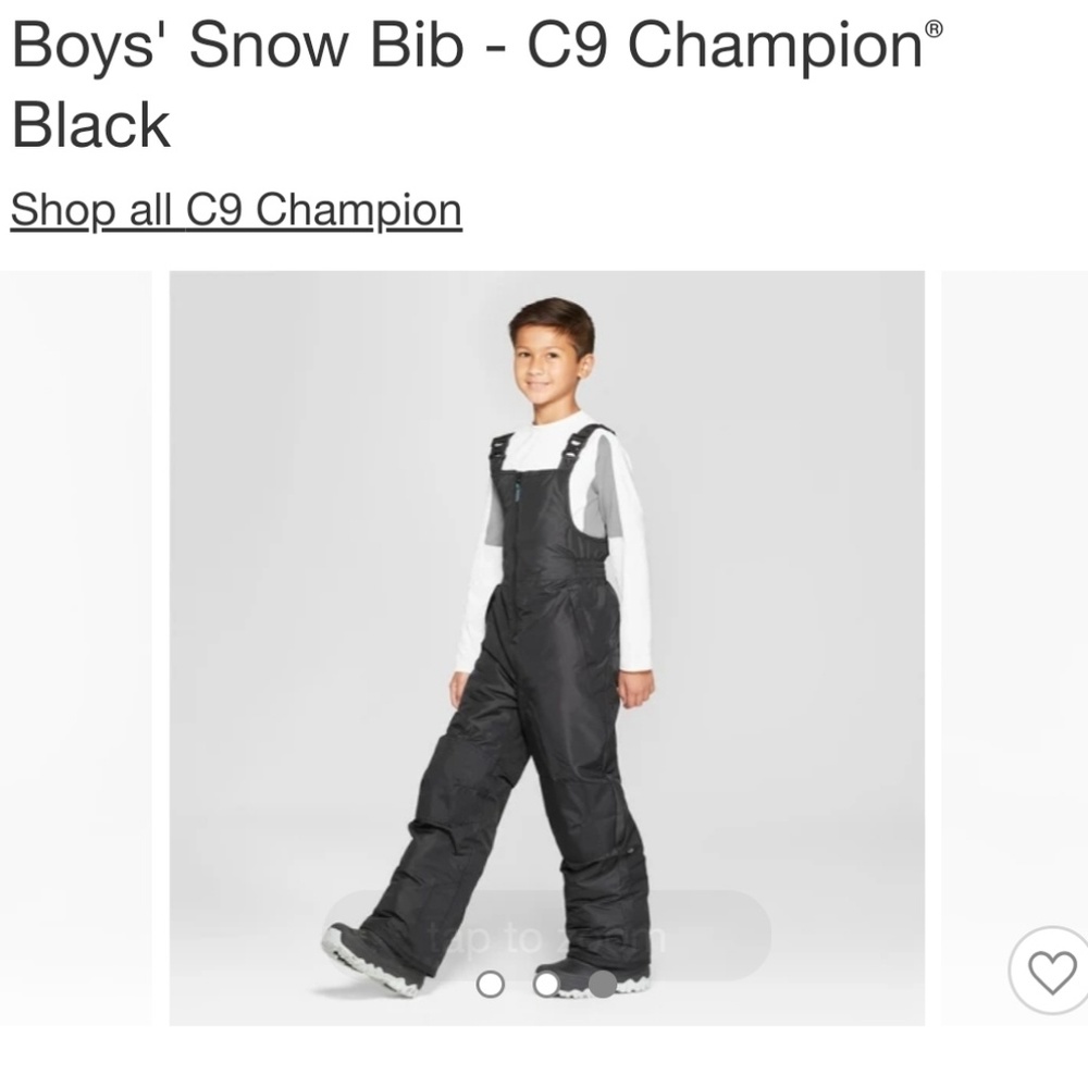 Boys' Snow Bib